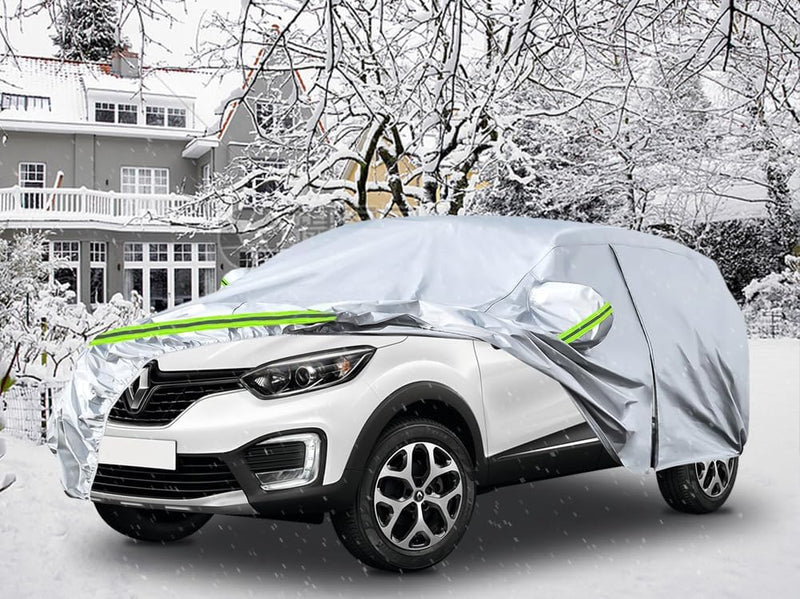 Autoabdeckung Wasserdicht Passend für Renault Captur 2013-2023, Atmungsaktiv Vollgarage Autoplane fü