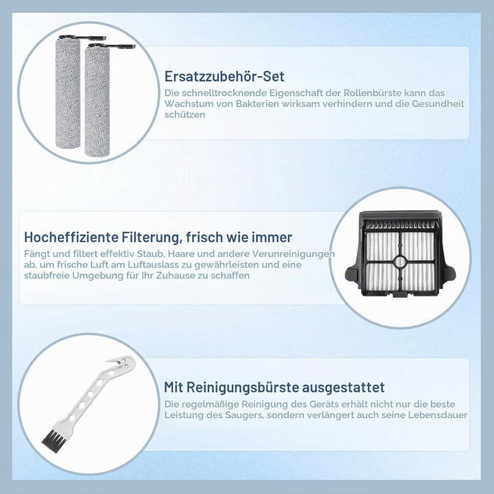 Bürstenrolle Filter Ersatzteile für Tineco FLOOR ONE S7 Combo / S7 FlashDry/Switch S7 Nass Trockensa