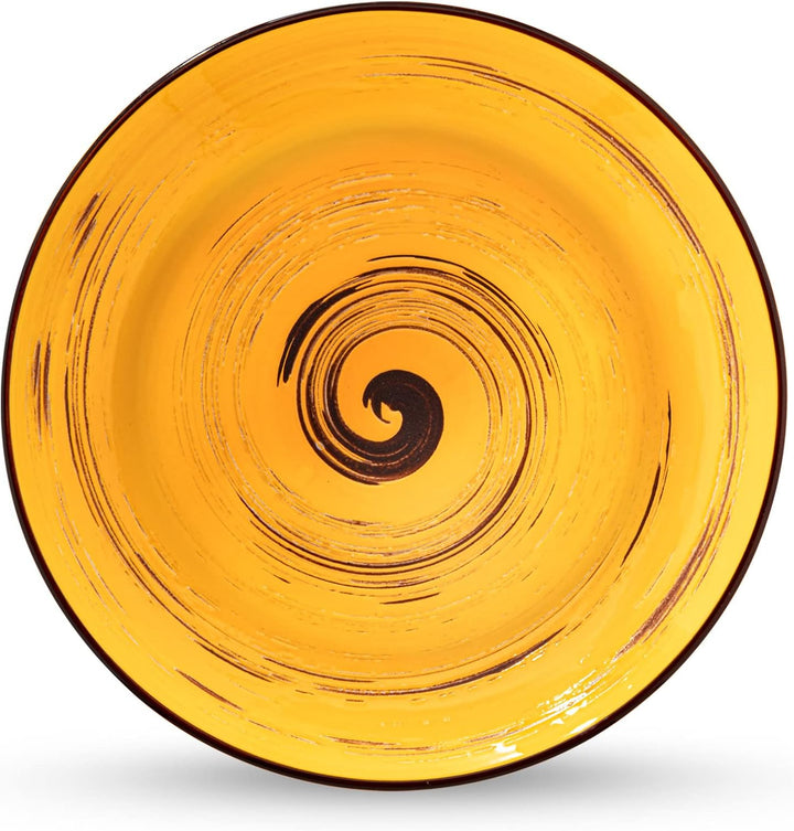 Wilmax | SPIRAL tiefe Teller - 2 Stück | Elegant | Modern | Langlebig | Sicher | Glasiertes Porzella