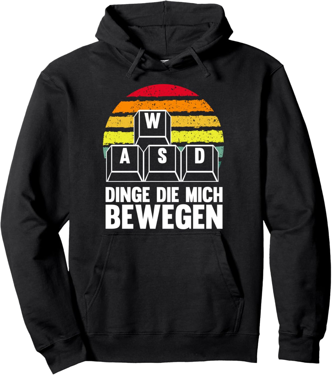 WASD PC Gamer Gaming Jungs Videospiel Retro Zocker Zocken Pullover Hoodie