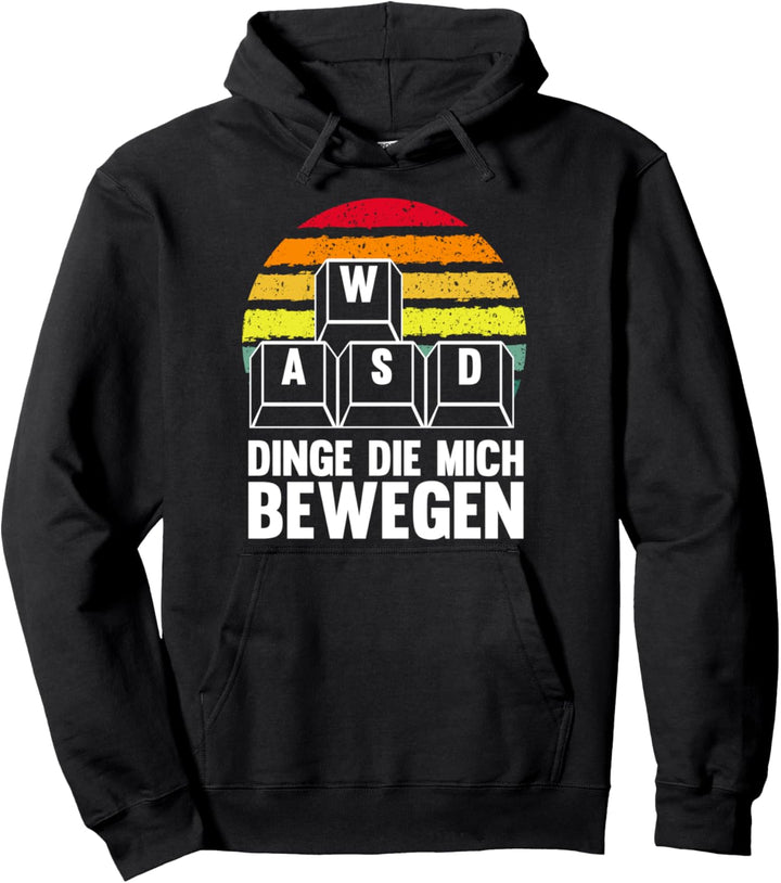 WASD PC Gamer Gaming Jungs Videospiel Retro Zocker Zocken Pullover Hoodie
