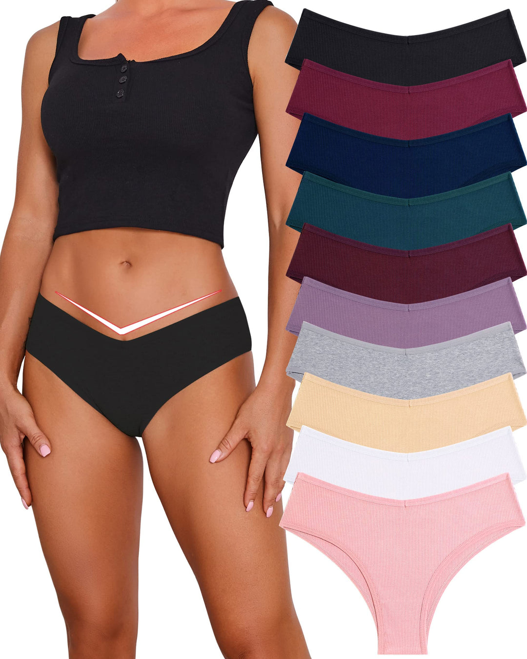 BeReady Brazilian Slip Damen Baumwolle Unterhosen Frauen Sexy Unterwäsche Atmungsaktive Baumwoll Hip