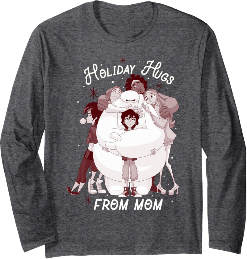 Disney Big Hero 6 Holiday Hugs From Mom Portrait Langarmshirt