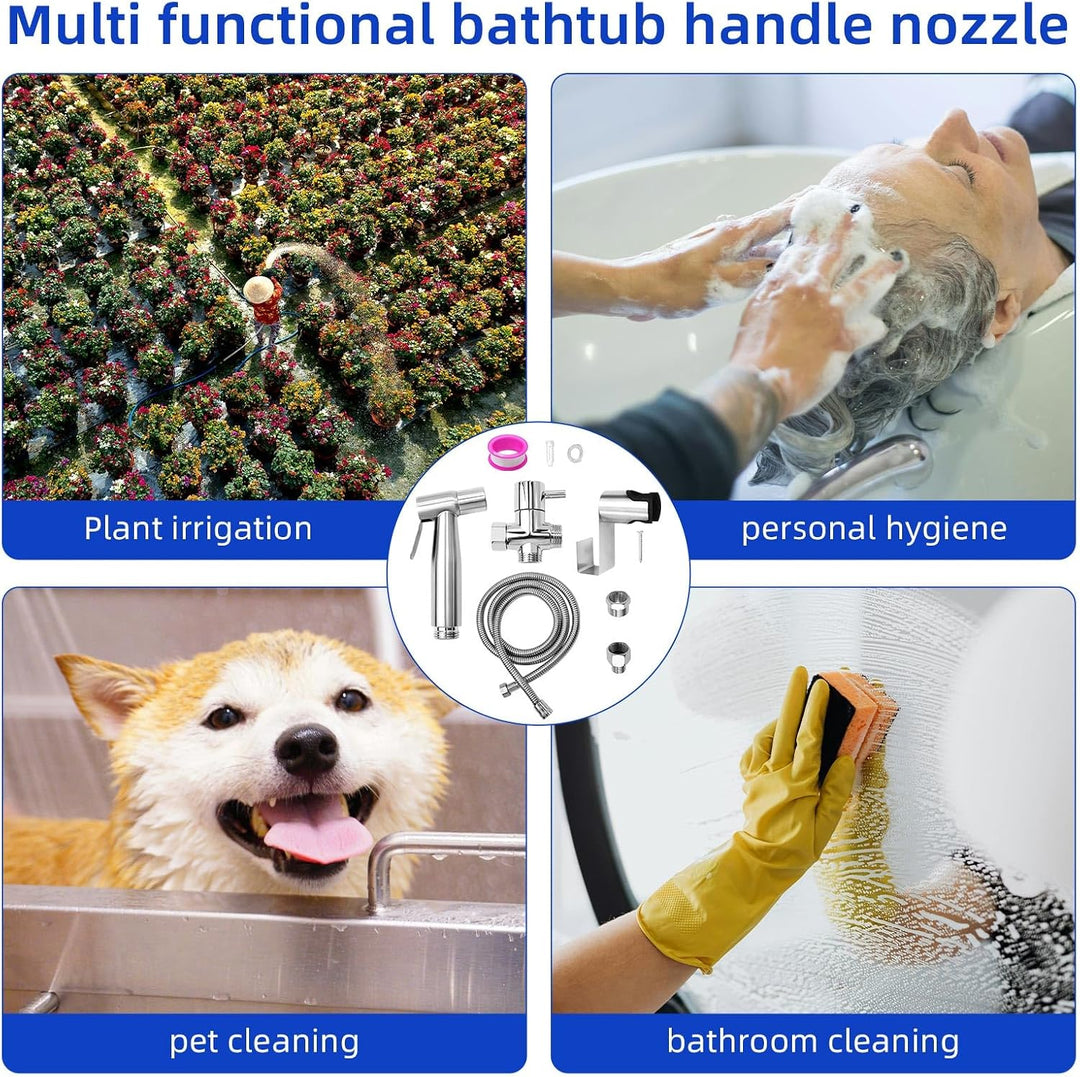 Bidet Handbrause Bidet Handbrause Set Aus Edelstahl für WC Bidet-Hand Gehalten Sprayer Edelstahl Mit