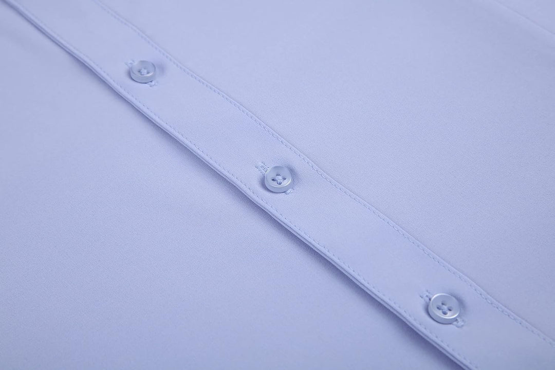 Alex Vando Bluse Damen Langarm Hemd Damen Stretch – Business Button Down Shirts, Bügelfrei Arbeitshe