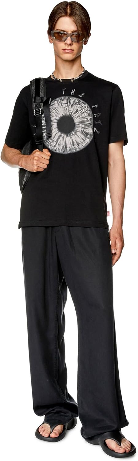 Diesel Herren T-Shirt XS 900-0 Catm, XS 900-0 Catm