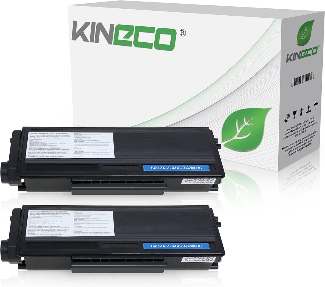 Kineco 2 Toner kompatibel für Brother TN-3280 HL-5340 DL HL-5350DN 5370 5380 D DN DNLT DN 2 LT DW W