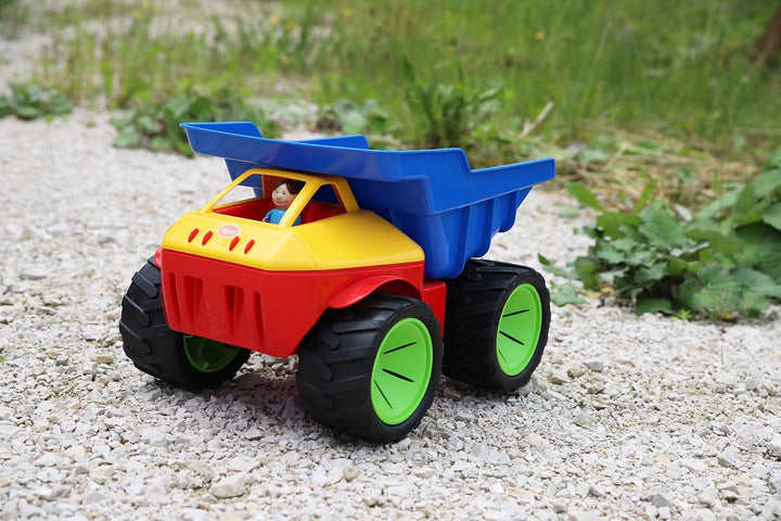 GOWI Giant Truck Kinderfahrzeug, Kindertransporter (GOWI XL Truck Blau/Gelb), Gowi Xl Truck Blau/Gel