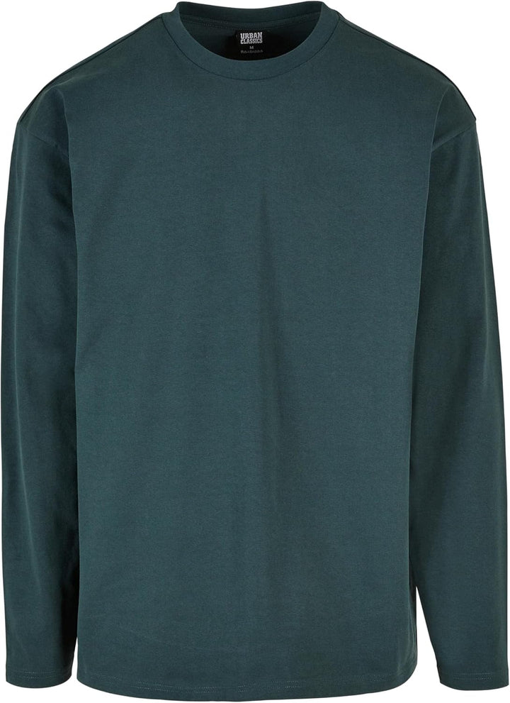 Urban Classics Herren Ultra Heavy Oversized Longsleeve S Bottlegreen, S Bottlegreen