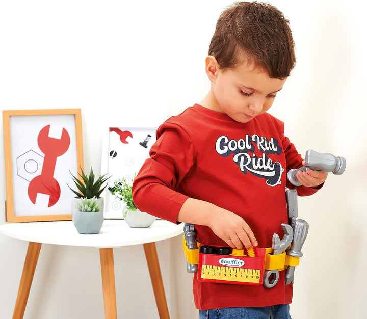 Ecoiffier Spielzeug 2418 – Werkzeuggürtel – Nachahmungsspiele für Kinder – ab 18 Monaten