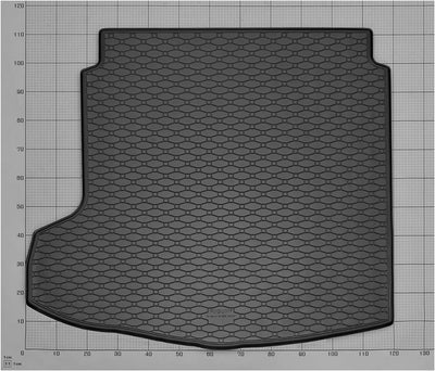 Stylisches Gummi- und Kofferraumwanne Set geeignet für Mazda 3 Stufenheck ab 2019 - Schützen und Auf