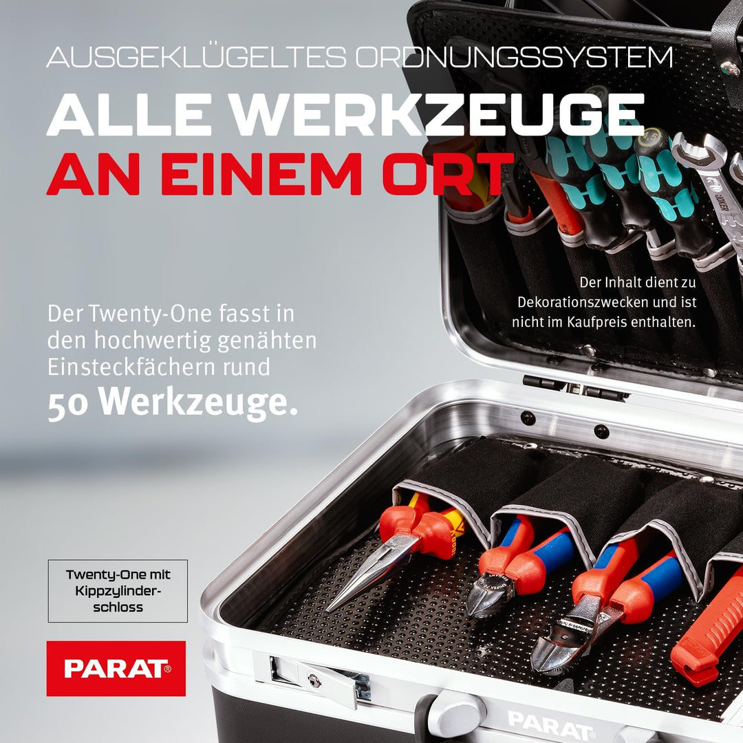 PARAT Twenty-One Werkzeugkoffer | Werkzeugkoffer leer | Robuster Werkzeugkasten & Toolbox aus ABS |