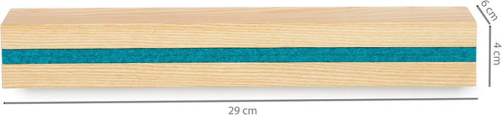 Buchenbusch urban design Schlüsselbrett Esche, Filzeinlage Türkis (72 Varianten), Schlüsselboard Hol