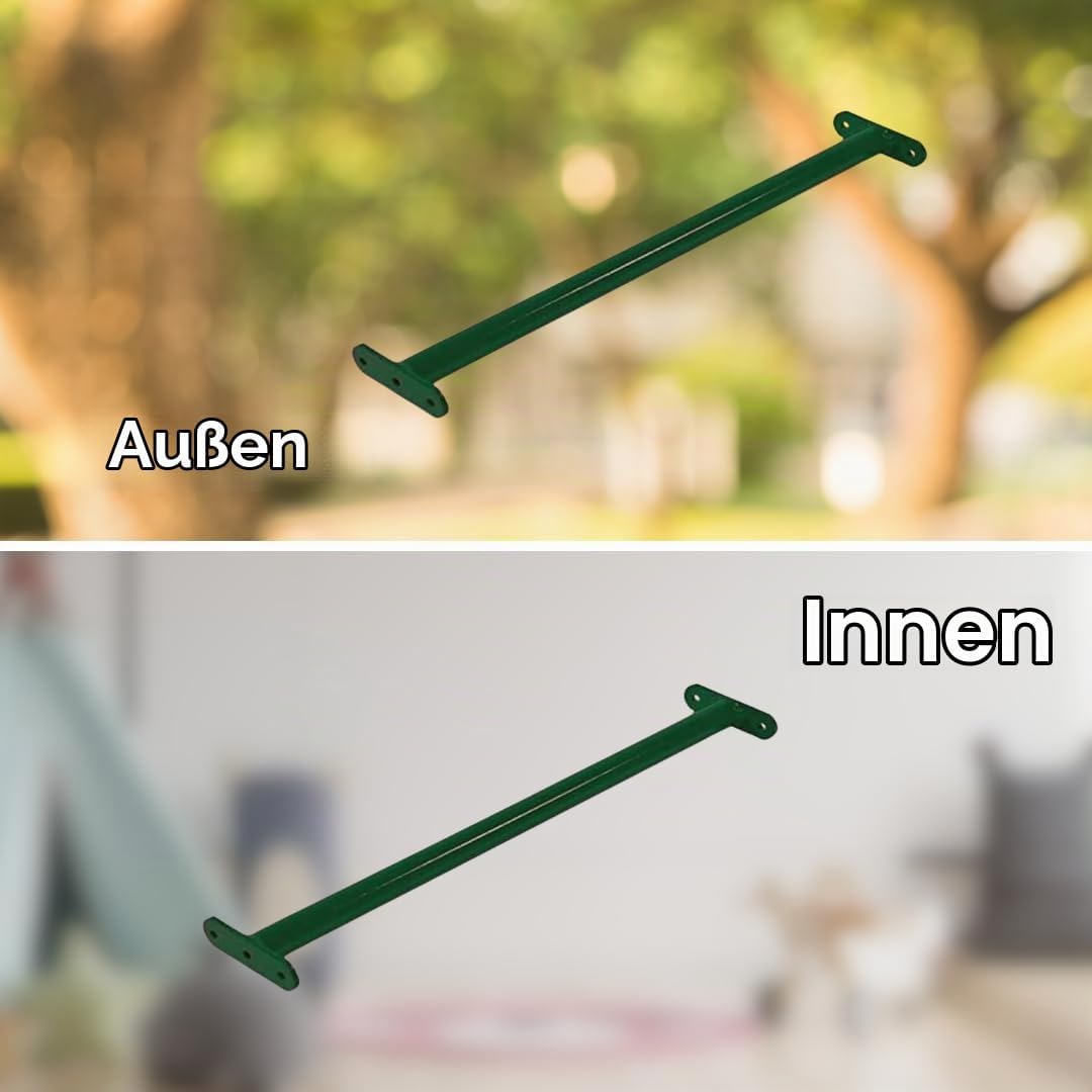 h2i Turnstange für Kinder | Reckstange aus Edelstahl | für Garten &amp; Kinderzimmer | Klimmzugstange Ou