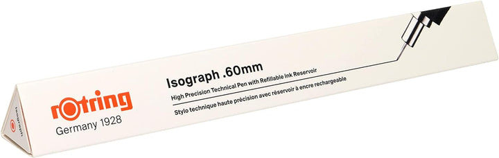 rOtring Isograph technischer Zeichenstift | 0,60 mm nachfüllbare Fineliner, 0,60 mm