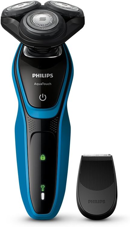 Philips Elektrorasierer AquaTouch Wet & Dry für Herren mit Präzisionstrimmer, S5050/04