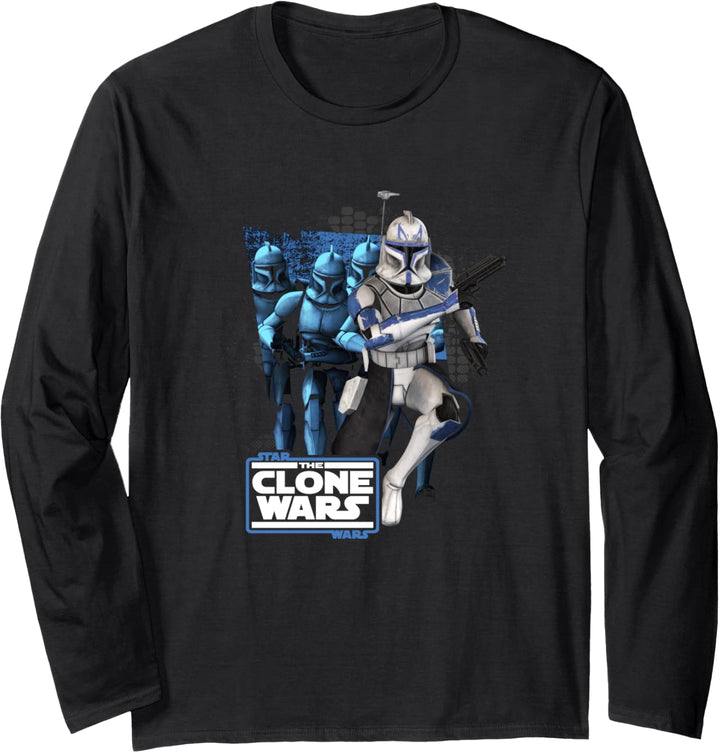 Star Wars: The Clone Wars Clone Captain Rex Mashup Langarmshirt