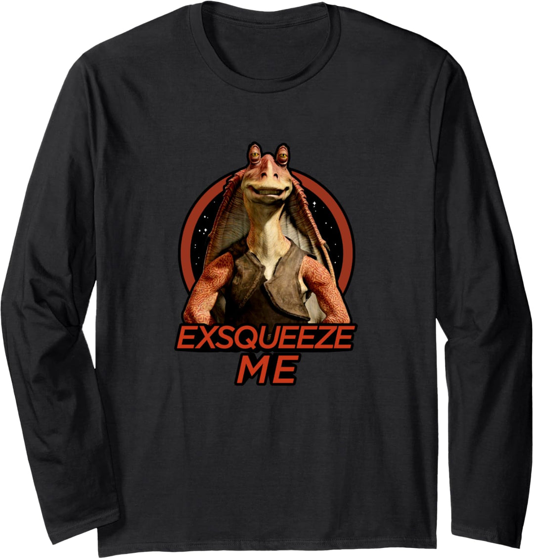 Star Wars Jar Jar Binks Exsqueeze Me Z1 Langarmshirt
