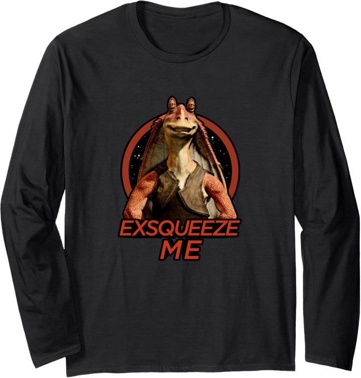 Star Wars Jar Jar Binks Exsqueeze Me Z1 Langarmshirt