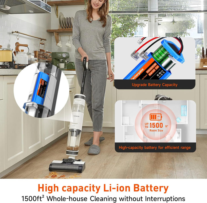 4500mAh/21,6V Nass-Trockensauger Akku für Tineco Floor ONE S3, Floor ONE S3 Breeze Cordless Wet Dry