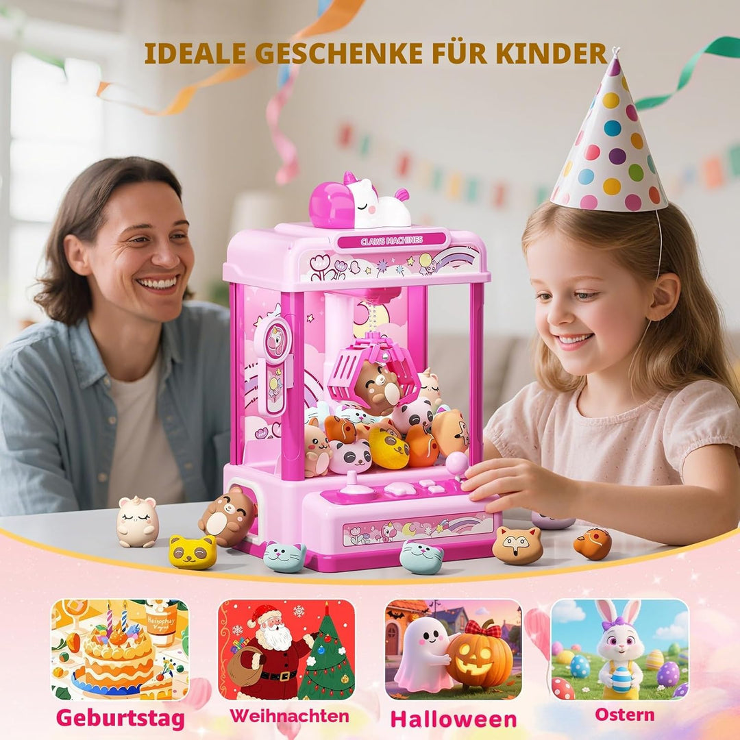 Skirfy Greifautomat für Kinder ab 6 Jahren,Mini Traumhafte Candy Grabber,Spielzeugautomat Greifspiel