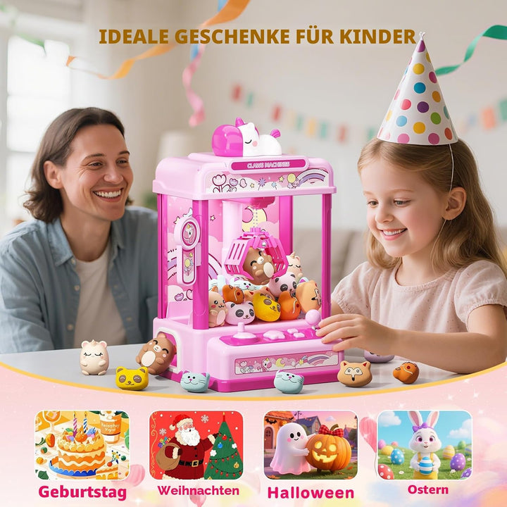 Skirfy Greifautomat für Kinder ab 6 Jahren,Mini Traumhafte Candy Grabber,Spielzeugautomat Greifspiel