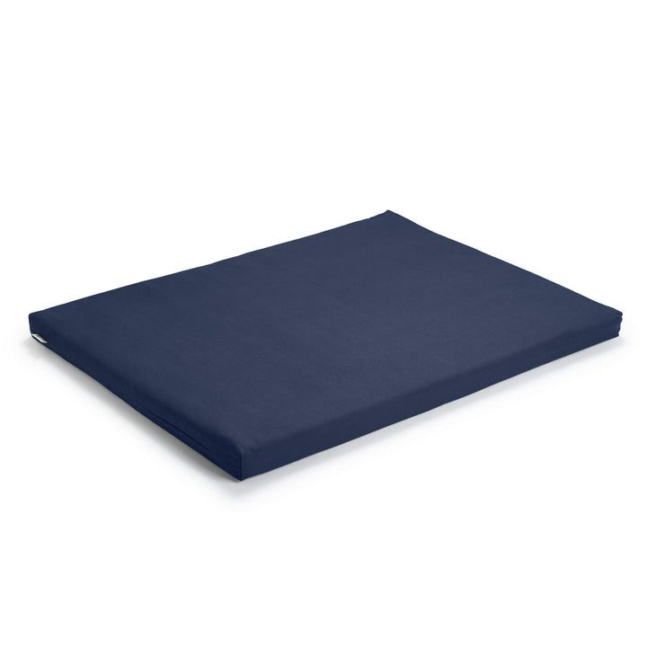 basaho Zabuton Meditationsmatte | Biobaumwolle | Füllung aus recycelter Wollfaser Mitternachtsblau,