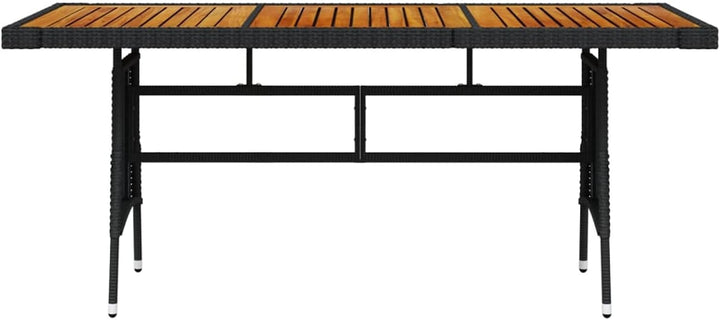 Gecheer Gartentisch Esstisch Holztisch Terrassentisch Balkontisch Gartenmöbel Tisch Poly Rattan &amp; Ma