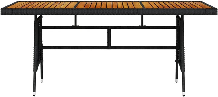 Gecheer Gartentisch Esstisch Holztisch Terrassentisch Balkontisch Gartenmöbel Tisch Poly Rattan & Ma