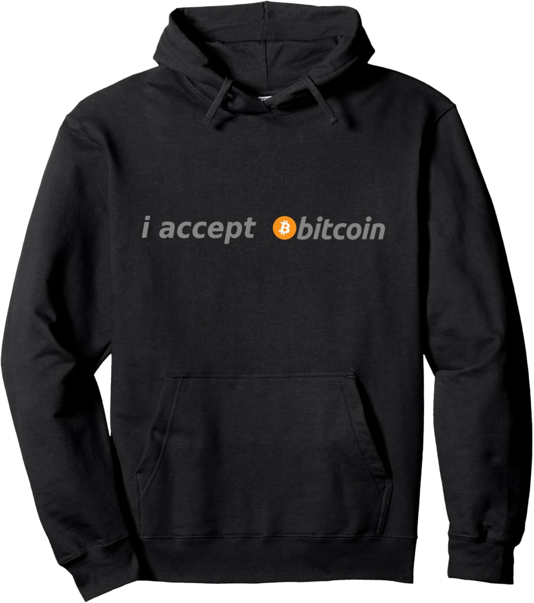 I Accept Bitcoin HODL Kryptowährung Geschenk Pullover Hoodie