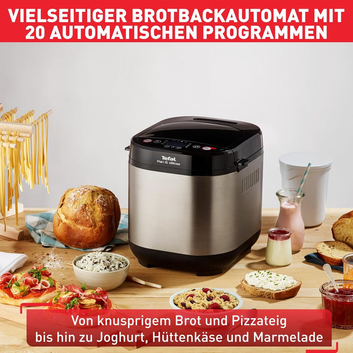 Tefal PF240E Pain & Délices Brotbackautomat | 20 automatische Programme | 3 Brotgrössen und Bräunung