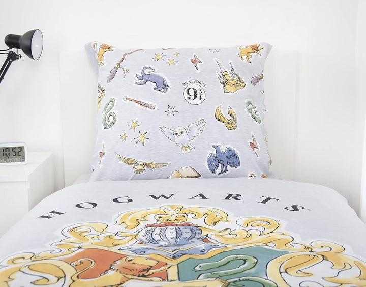 Herding Harry Potter Bettwäsche-Set, Kopfkissenbezug 80 x 80 cm, Bettbezug 135 x 200 cm, Mit leichtl