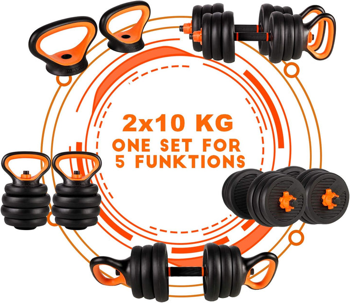 CCLIFE Hanteln Set 2er Kurzhanteln 20 30 40kg Hantelset professionell Dumbbell ohne Verbindungsstahl