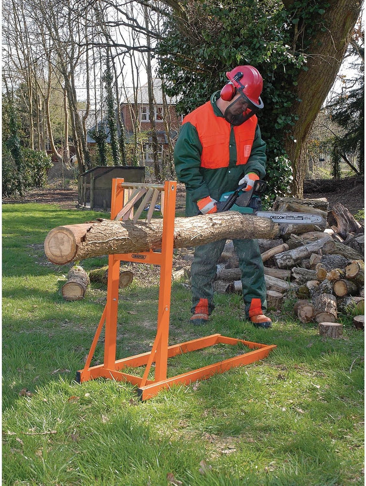 Draper Log stehen für Kettensäge, Holz, orange, 112.1 x 40.6 x 5.5 cm,32273, 112.1 x 40.6 x 5.5 cm
