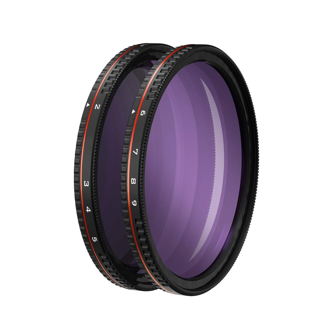 Freewell 82mm Gewinde Harter Halt Variable ND Filter All Day 2 bis 5 Stop &amp; 6 bis 9, Stop - 2Pack 82