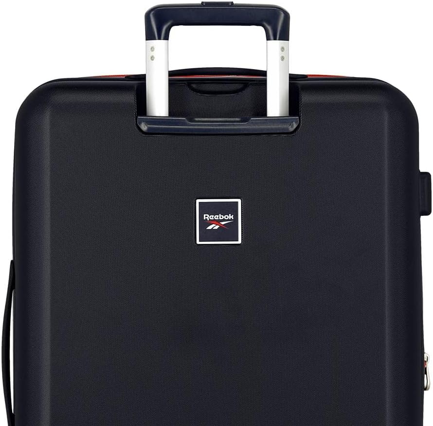 Reebok Roxbury Medium Koffer Blau 48x70x26 cm Starres ABS Integrierter TSA-Verschluss 81L 2,5 kg 4 D