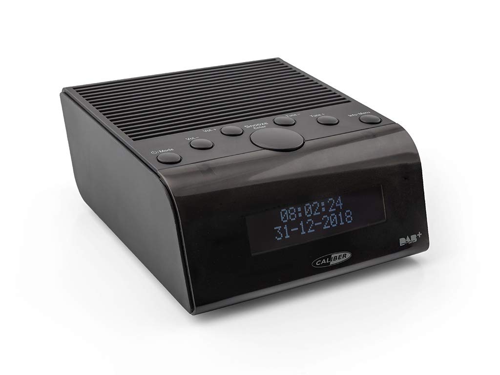 Caliber Radio wecker - Doppelter Alarm mit Schlummerfunktion - DAB Plus - FM - LCD-Anzeige - Strom o