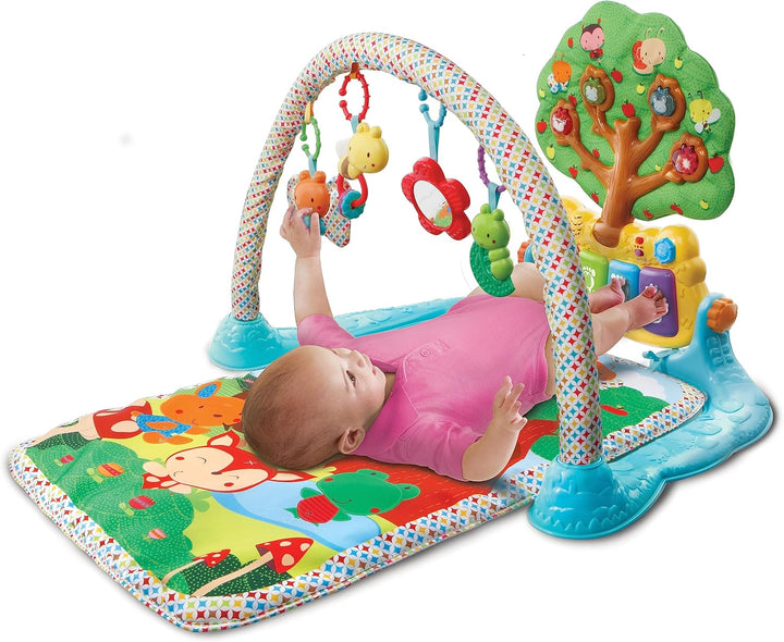 VTech Baby Musik-Spieldecke – Babydecke mit Spielbogen – Mit 4 abnehmbaren Spielelementen, bunten Kl