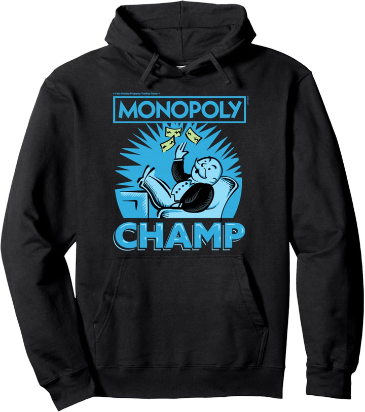 Monopoly Man Champ Money Toss Vintage Logo Pullover Hoodie
