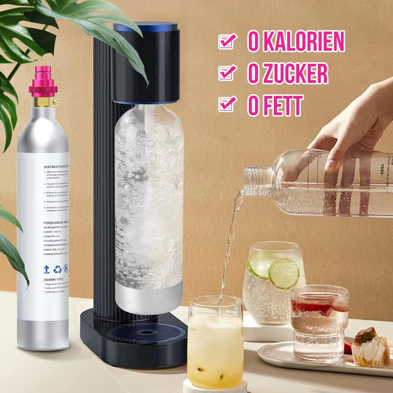 CO2 Quick-Adapter, Schnelladapter für CO2 Soda kompatibel mit Duo/Terra/Art, Sodastream Adapter 425g