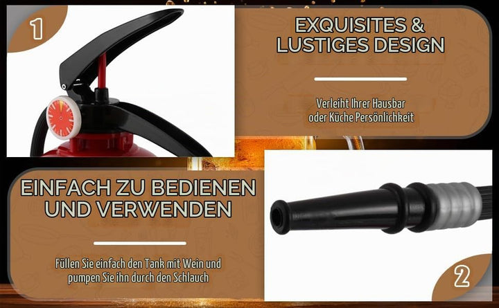2L Wine Trinken Dispenser Feuer LöScher AusgiessEr Partei Wasser FäSser GeträNke Liquor Bar ZubehöR
