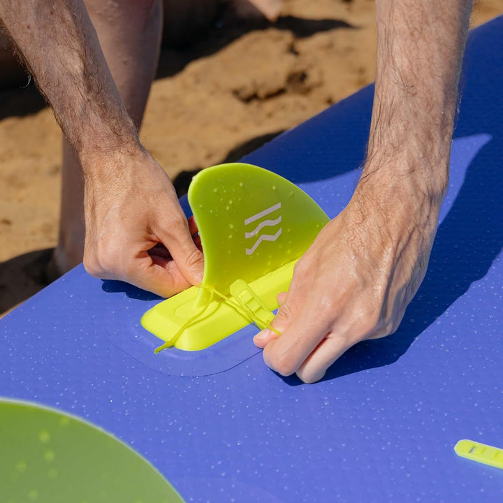 HUIIKE Sup Finne Stand Up Paddle 3 Stück Abnehmbare Ersatz Finne Sup mit Sicherheitsschloss, Stand U