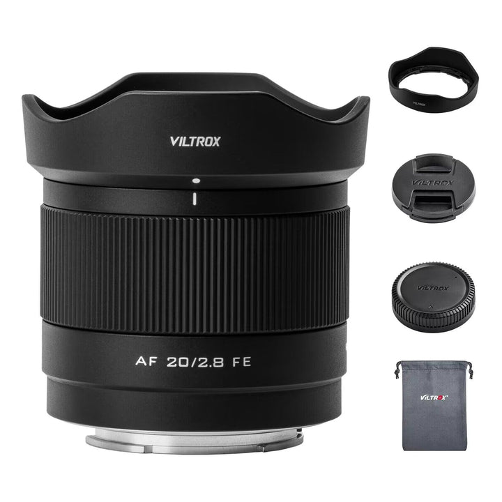 VILTROX 20mm f2.8 FE, 20mm f/2.8 e-Mount Vollformat AF Ultraweitwinkel Autofokus Objektiv für Sony e