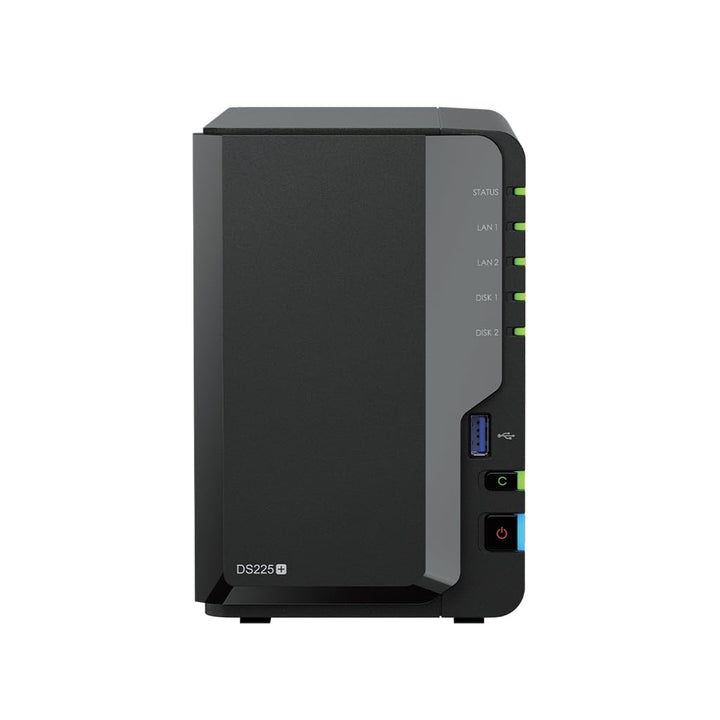 Synology DS225+ 24TB (Synology HAT5300-12T) 2-Bay Enterprise Serie - Intel Celeron J4125 Quad-Core,