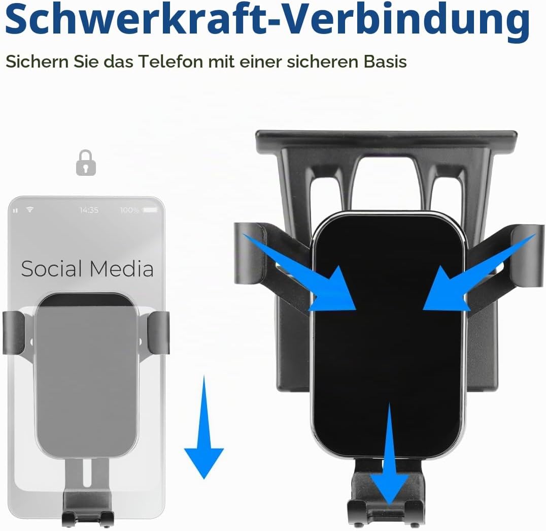 Handyhalterung Auto Handyhalter für X1 2016-2023 X2 2020 2021 2022 2023 Handy Halterung Lüftung 360°