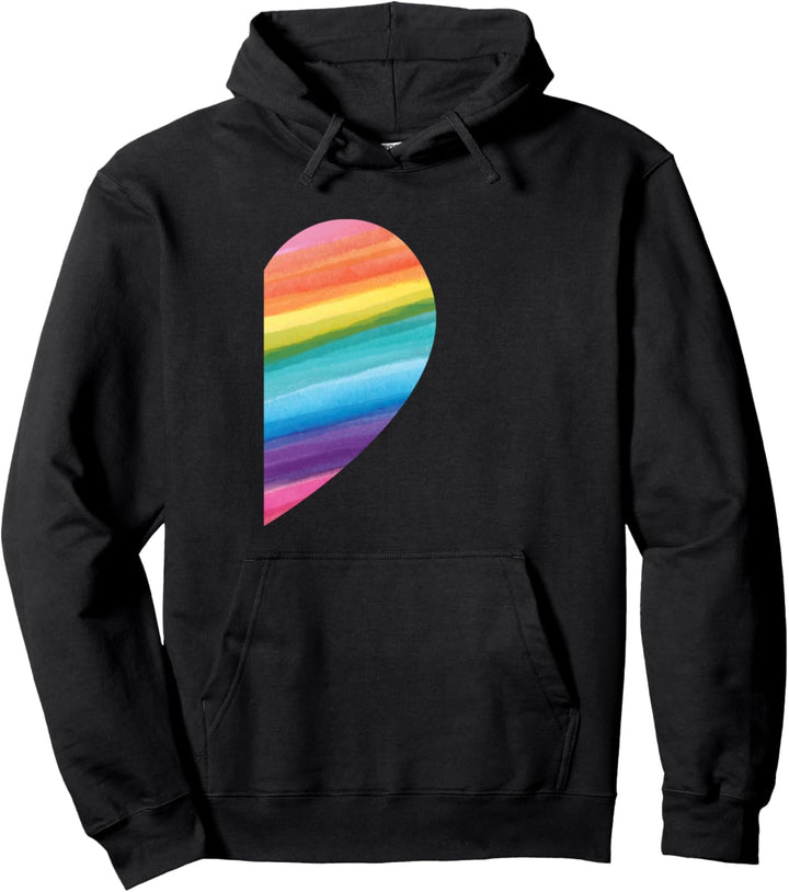 Valentinstag Regenbogen Flagge LGBTQ Pärchen Design Outfit Pullover Hoodie