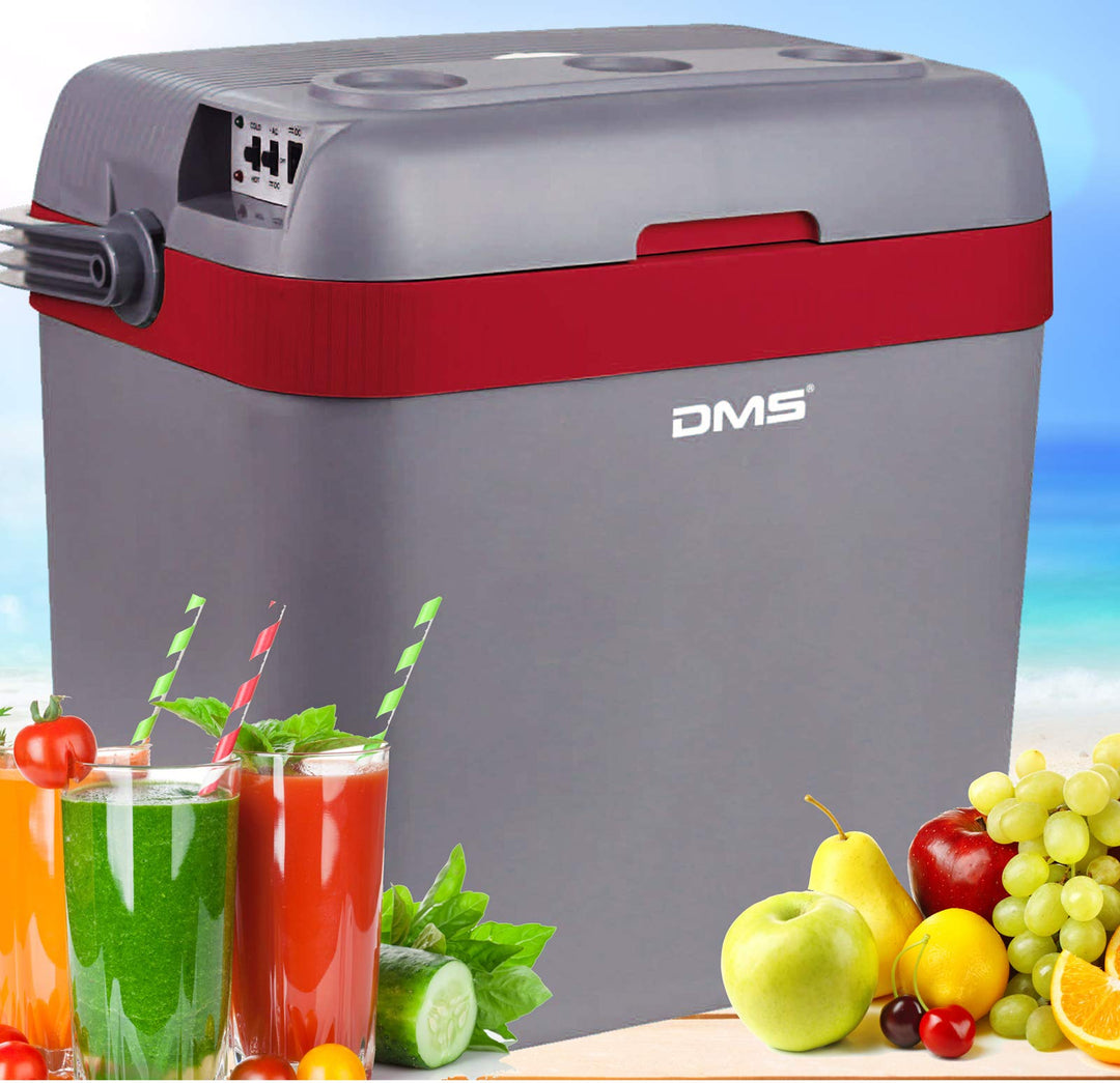 DMS® Kühlbox Kühltasche Gefriertasche 33L Getränkebox Wärmebox 12-24V LKW und PKW Zum Kühlen und War