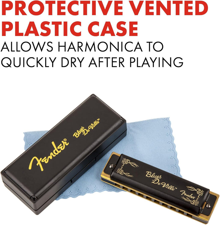 Fender Blues Harmonica DeVille 7' Set im Case, 0990702049