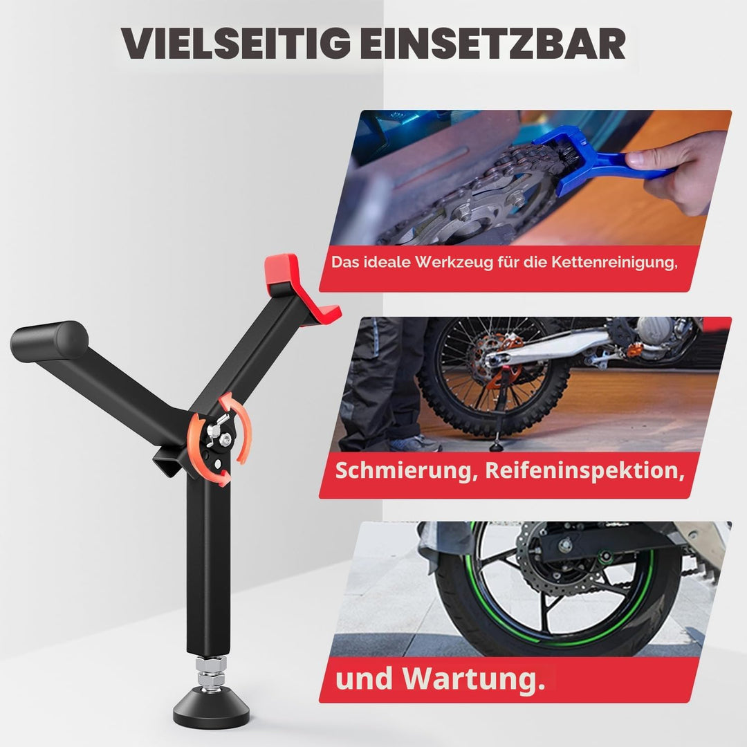 Motorrad-Hinterrad-Hebeständer Tragbarer Vorderrad- und Hinterradständer Paddock-Ständer Kettenrad-R