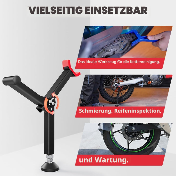 Motorrad-Hinterrad-Hebeständer Tragbarer Vorderrad- und Hinterradständer Paddock-Ständer Kettenrad-R